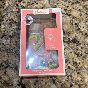 Sonix iPhone 14/13 Case - Glitter Rainbow Design with MagSafe.